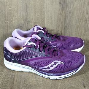 Saucony Kinvara Purple Running Shoes Women's 9.5